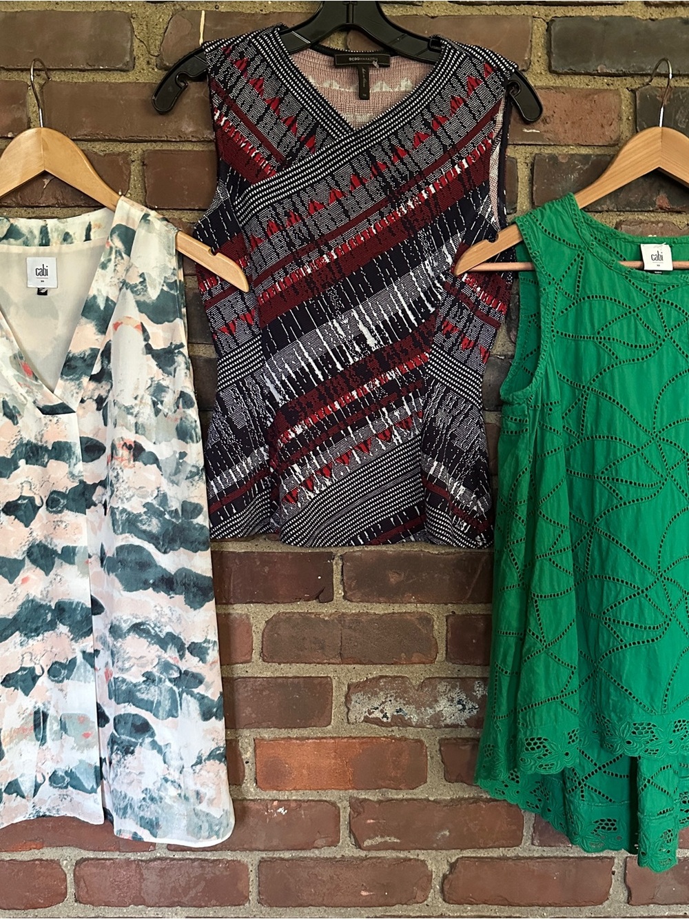 Lot of 3 blouses size xs CABI BCBG